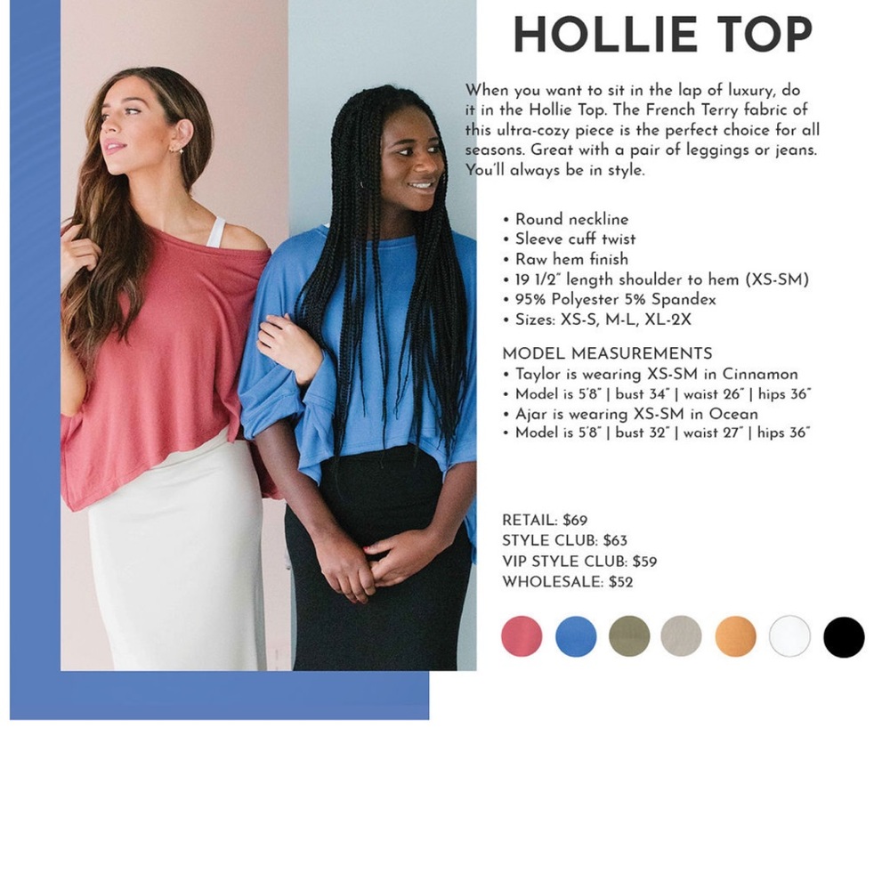 Savvi Hollie Top in cinnamon - Picture 14 of 15